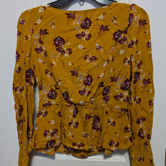 Abound Yellow/Mustard Long Sleeve Blouse - Picture 5 of 8